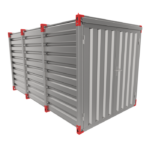 Materiaalcontainer  4 meter gebruikt