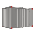 Materiaalcontainer - Dubbele deuren lange zijde - 3 meter