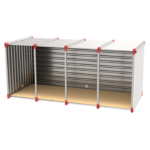 Materiaalcontainer - Open lange zijde - 5 meter