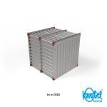 Demontabele container 2,23mtr gebruikt - Afbeelding 2