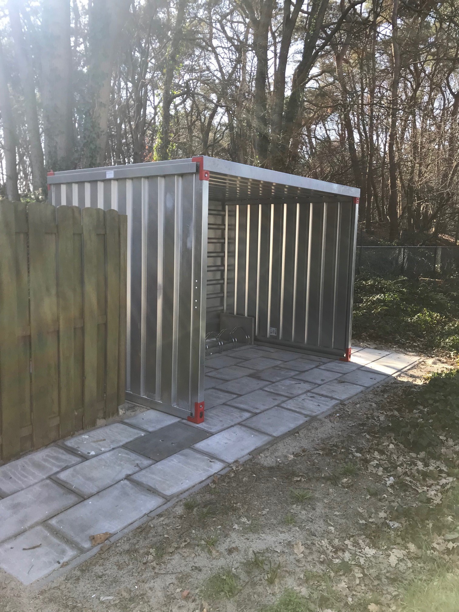 Berging-stalling open lange zijde 3mtr - Afbeelding 3