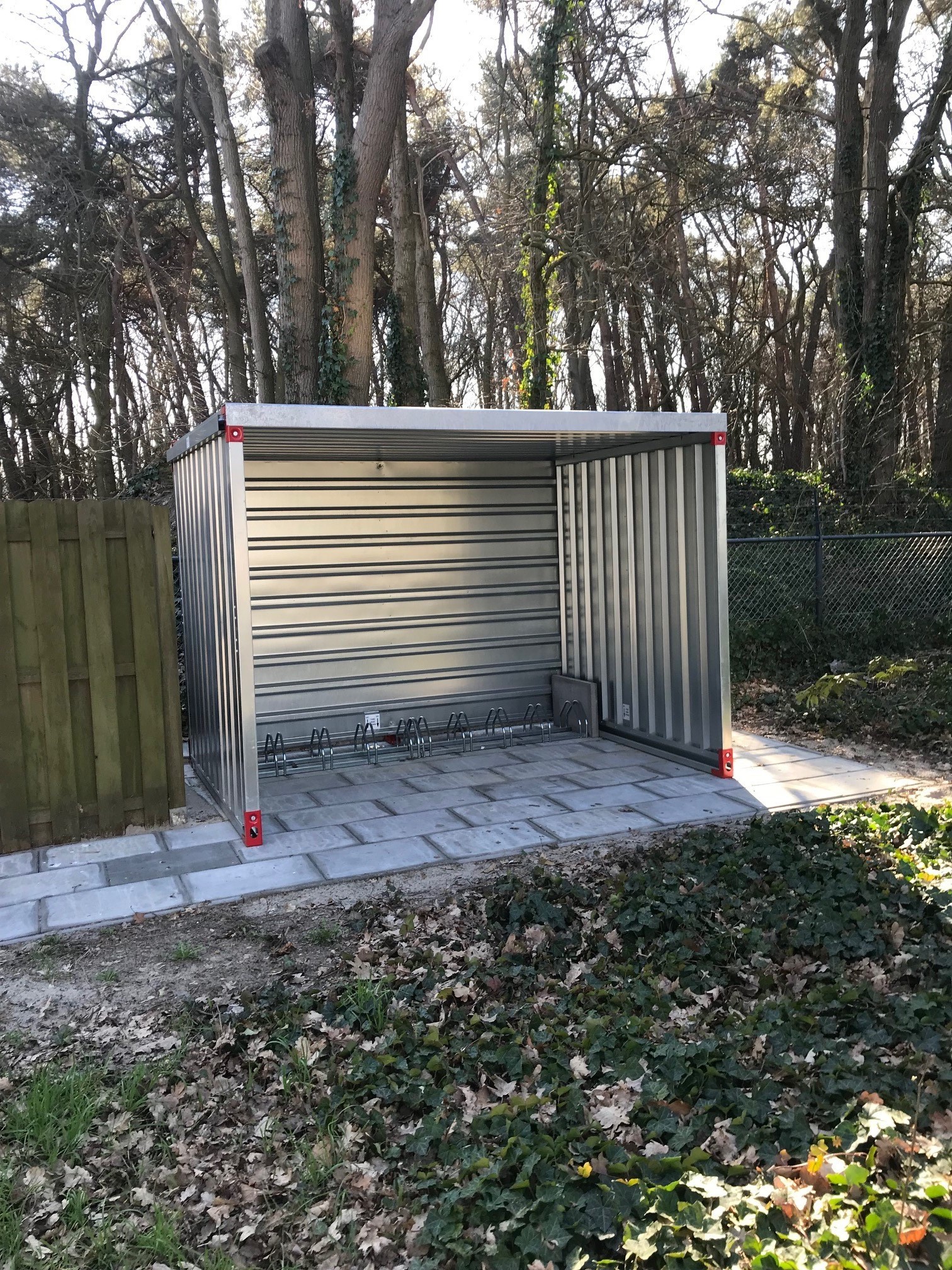 Berging-stalling open lange zijde 3mtr - Afbeelding 2