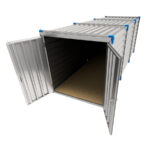 6 meter materiaalcontainer eco Line - Dubbele deuren korte zijde - Afbeelding 3