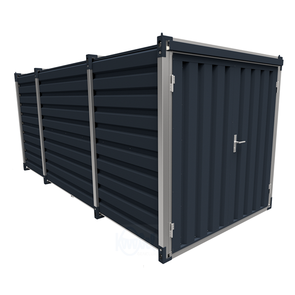 5mtr grey osb houten vloer dubbele deuren korte zijde