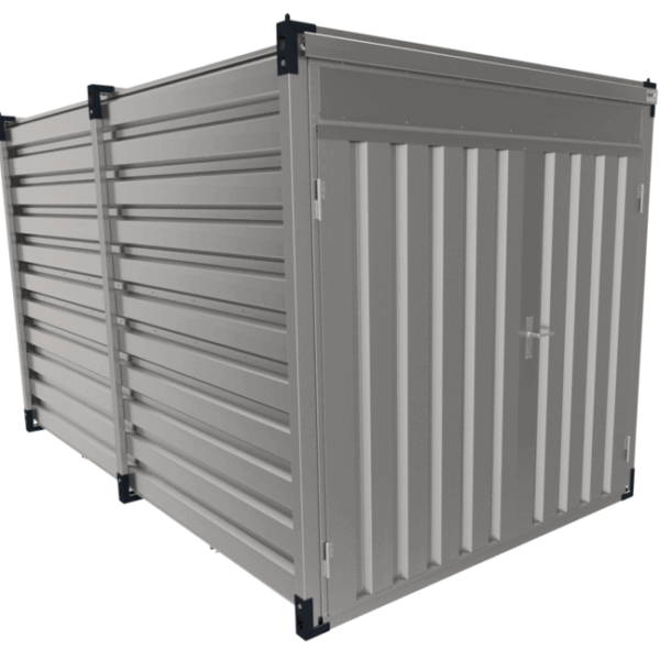 verhoogd en verbreed High Cube 3 meter container.