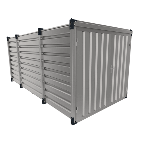 materiaalcontainer 5 meter extra breedte