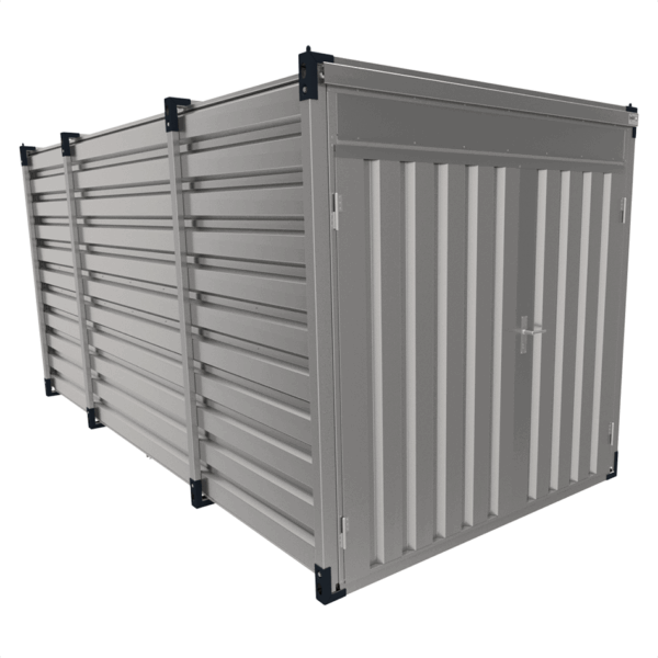 5 meter verhoogde en verbrede materiaalcontainer 240cm