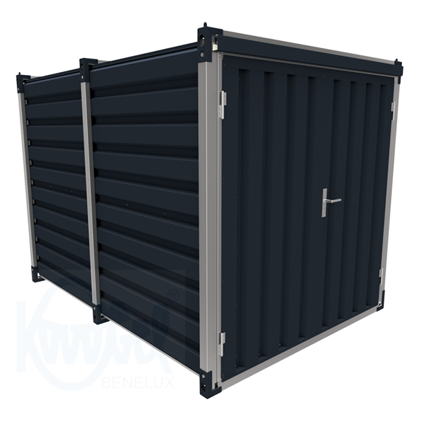 3mtr grey OSB vloer dubbele deuren korte zijde