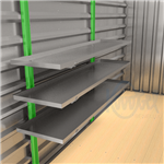 Set staanders tbv 2m stelling aan lange zijde
