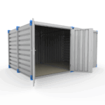 Magazijn grote opslagcontainer OSB vloer Eco line