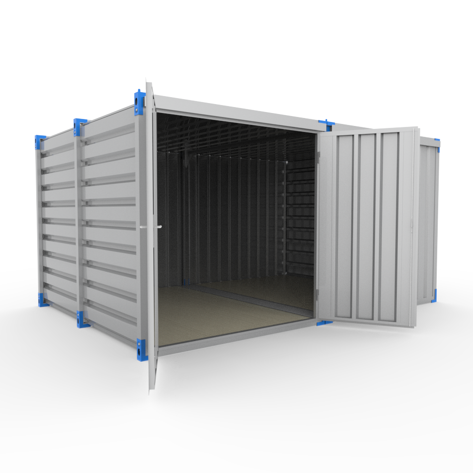 magazijn_grote_opslagcontainer-3x4-4m ECO ddkz rev-1 Magazijn grote opslagcontainer OSB vloer Eco line