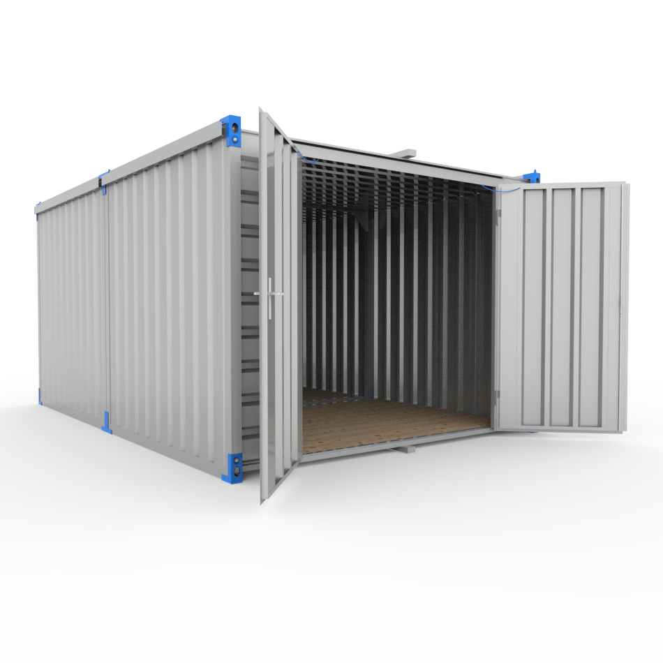 magazijn_grote_opslagcontainer-3x4-4m ECO ddlz rev-1 magazijn dubbel deur 3m zijde. grote opslagcontainer 3x4,4m